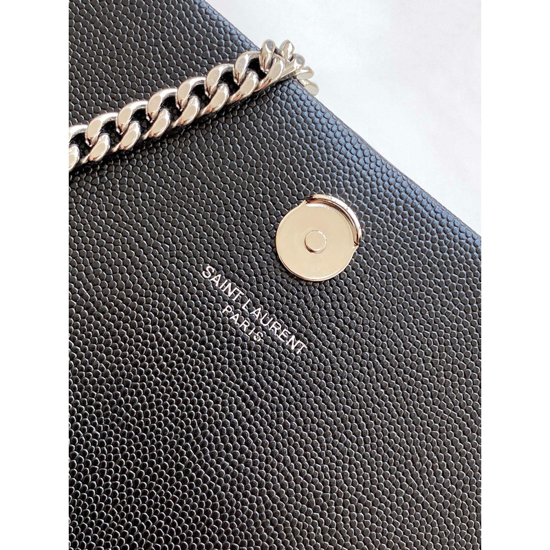 Saint Laurent Kate Wallet on Chain silver