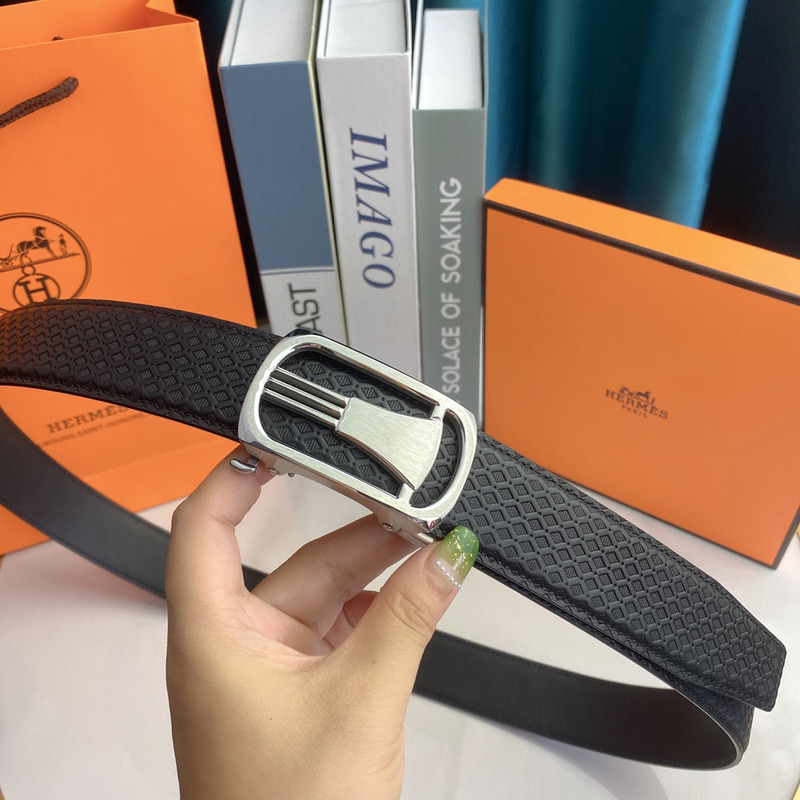 H**mes buckle reversible belt