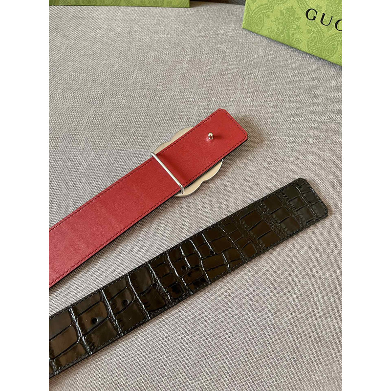 g*u*i double g silver Di*m*nd leather belt