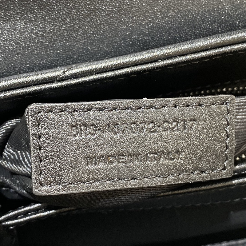 Saint Laurent Lulu Matelasse Y Shoulder Crossbody Bag Black