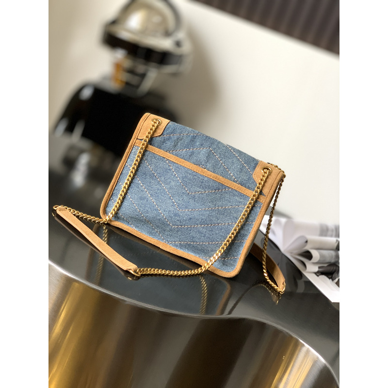 Saint Laurent 633151 Blue Bag