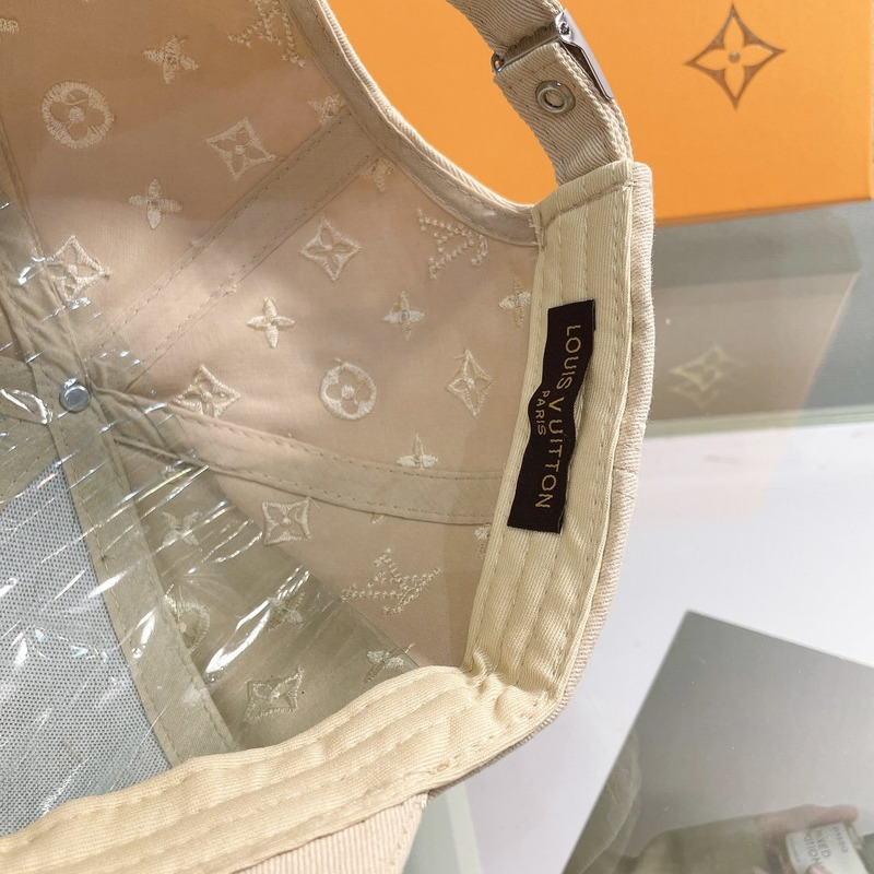 l**is V*t*n embossed monogram hat khaki