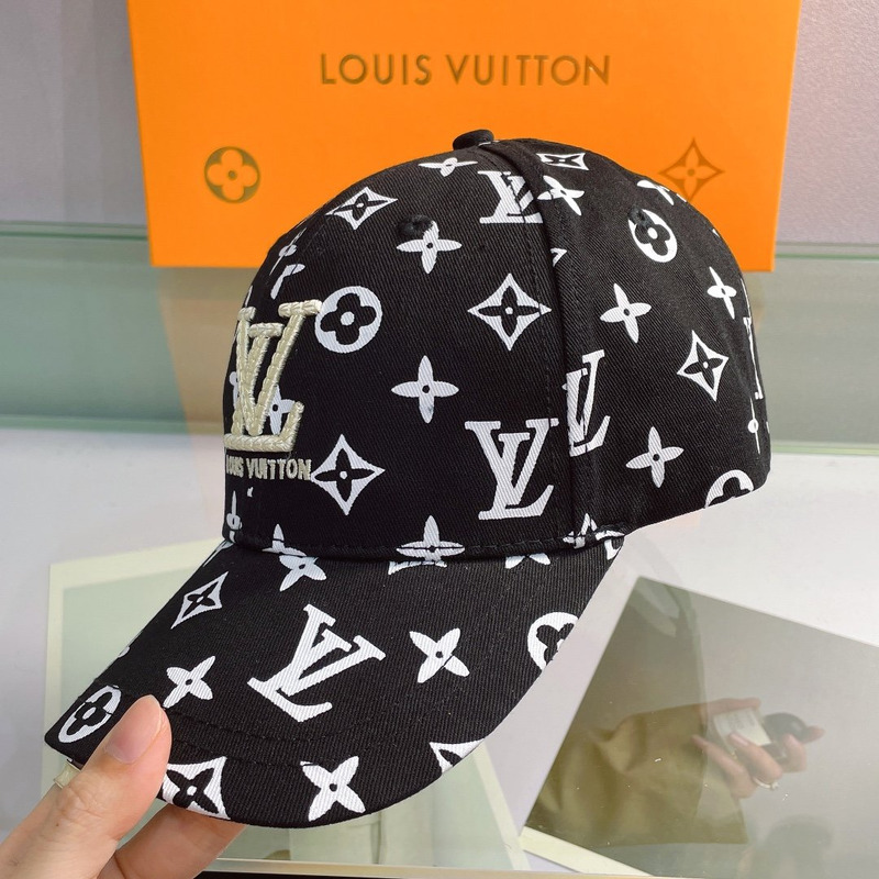 l**is V*t*n embroidered logo hat black