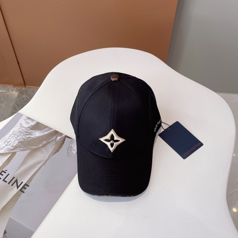 l**is V*t*n embroidered logo hat black