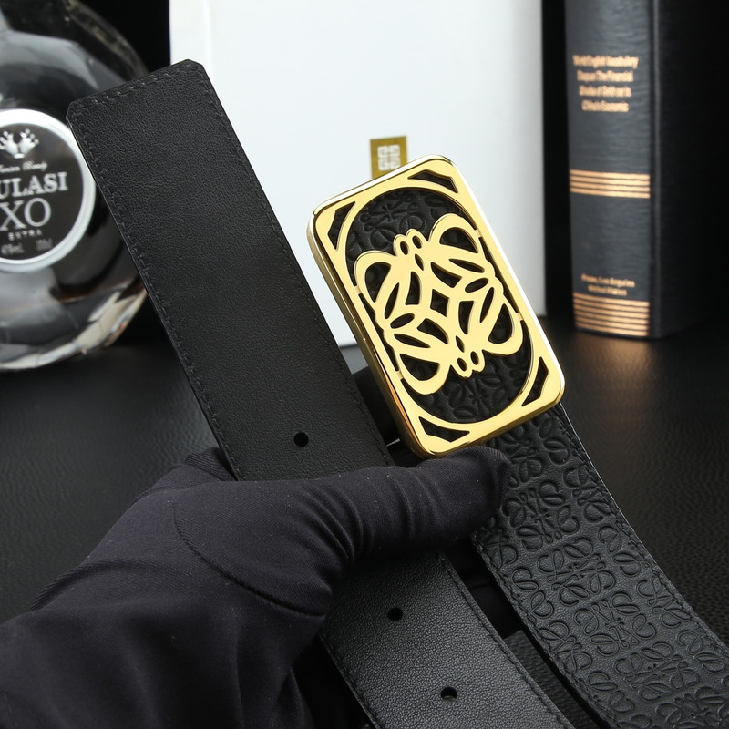 Givenchy Metal Frame Lock Belt Black