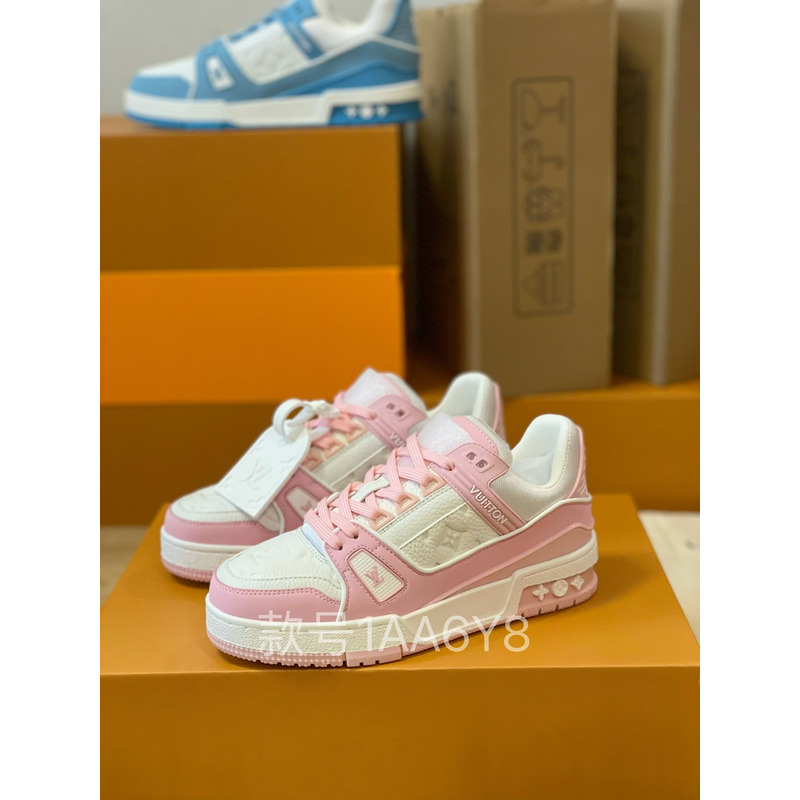 l**is V*t*n trainer sneaker low white pink
