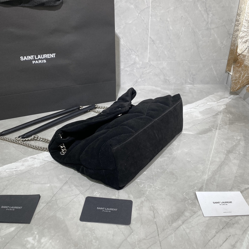 Saint Laurent Puffer Toy Bag Cavas Leather Black