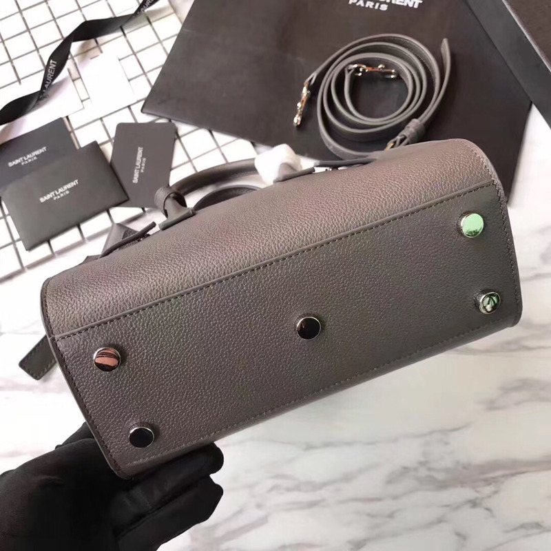 Saint Laurent Classic Sac De Jour Baby Bag in Grained Leather Black