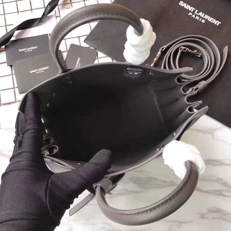 Saint Laurent Classic Sac De Jour Baby Bag in Grained Leather Black