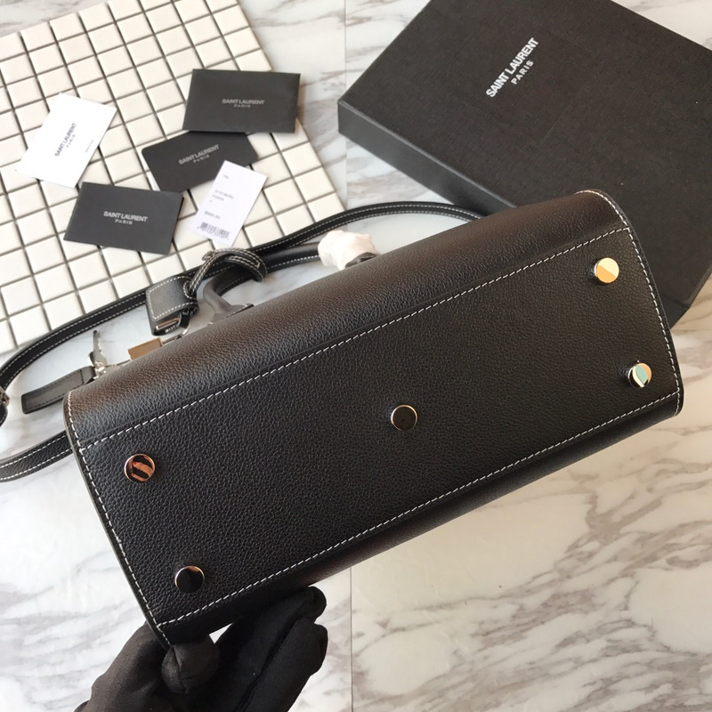 saint laurent saint laurent new sac de jour large Di*m*nd white line organ bag collection handbag black