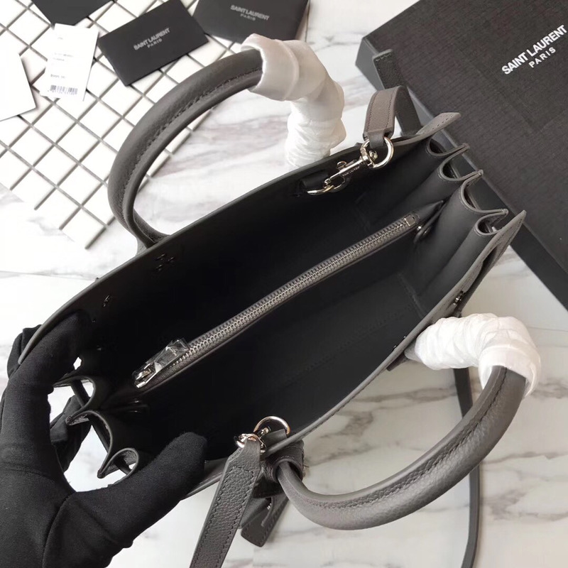 saint laurent new sac de jour Di*m*nd organ bag collection tote bag grayblack buckle