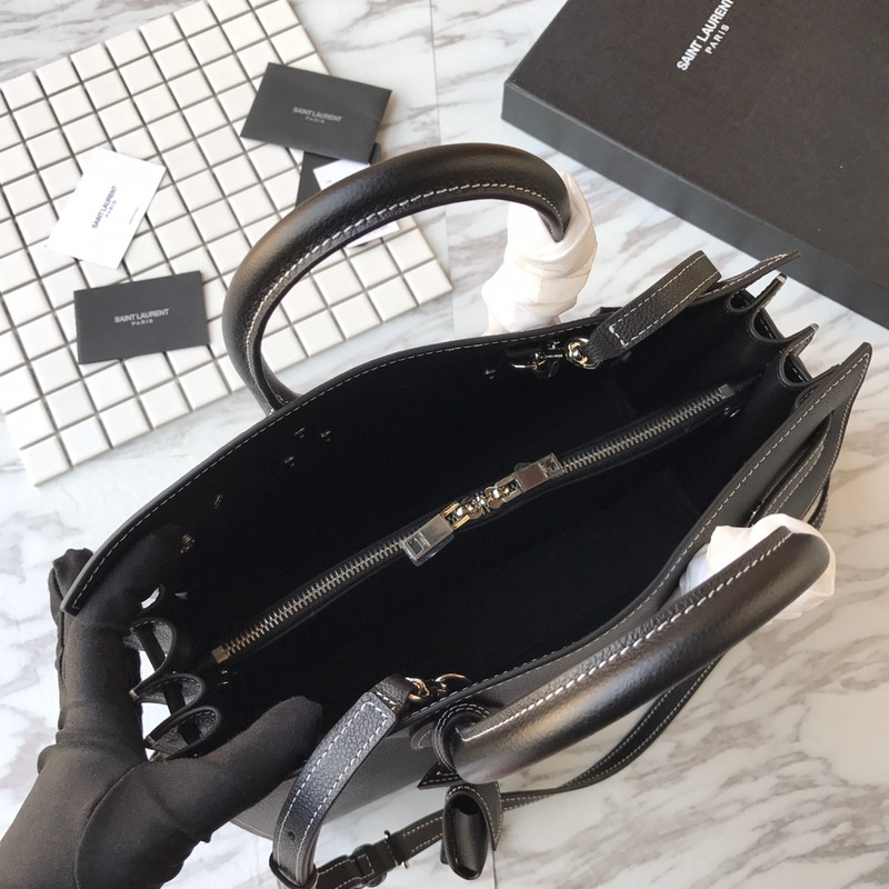 saint laurent new sac de jour large Di*m*nd white line organ bag collection handbag black