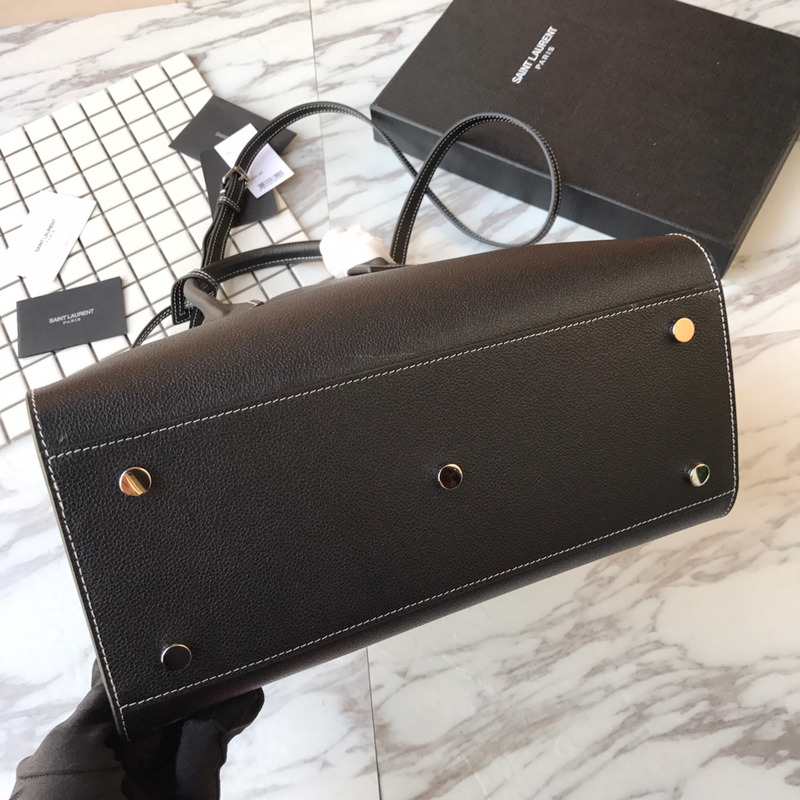 saint laurent new sac de jour large Di*m*nd white line organ bag collection handbag black