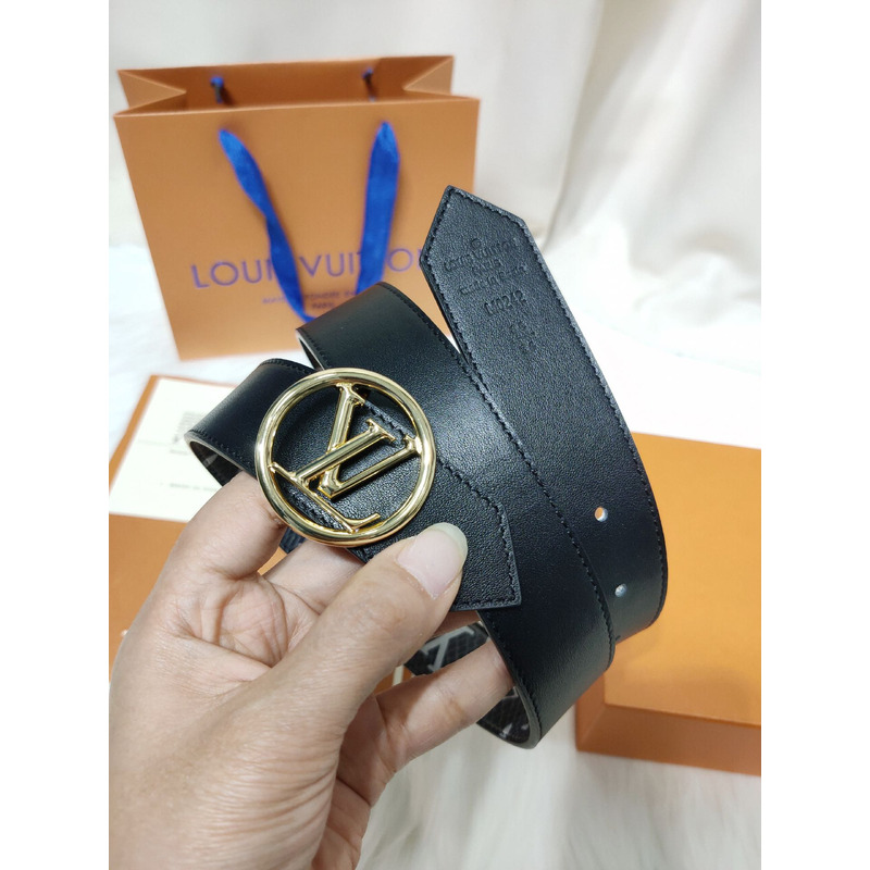 l**is V*t*n gold-tone circle 35mm belt silver