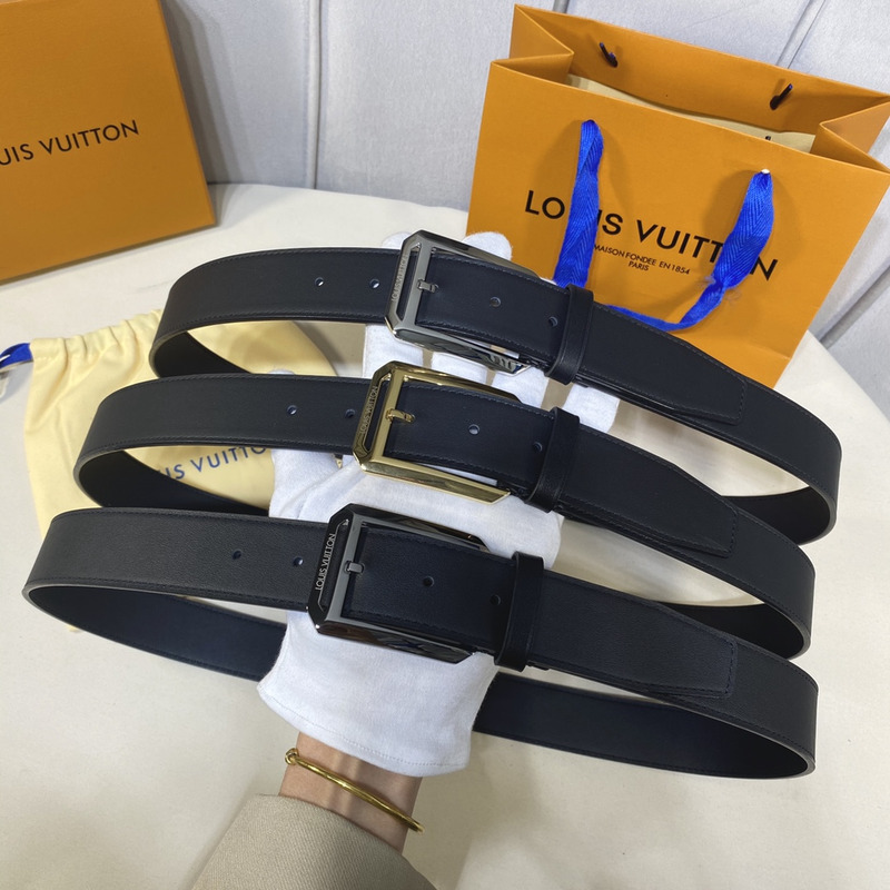 l**is V*t*n black leather gold metal