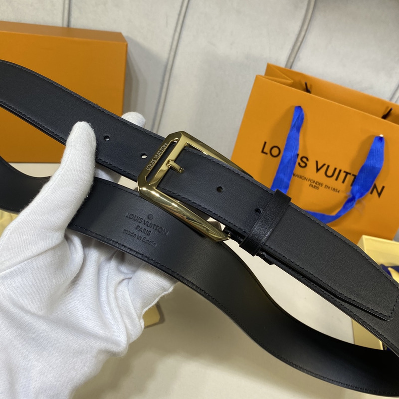 l**is V*t*n black leather gold metal