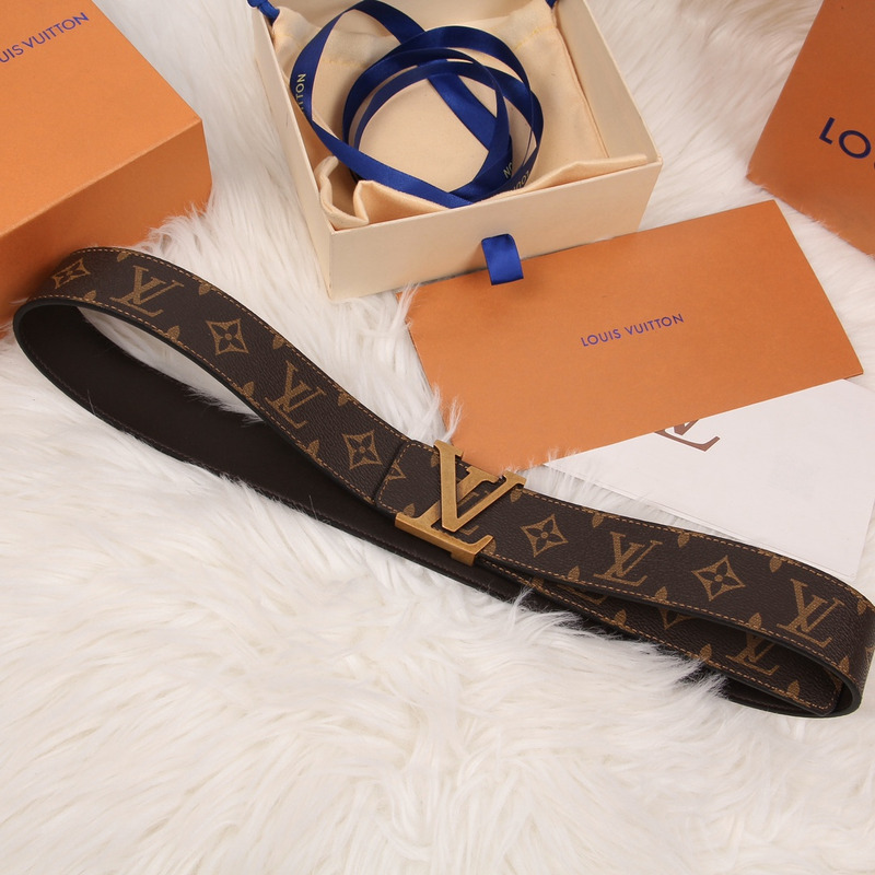 l**is V*t*n lv initiales silver buckle reversible belt