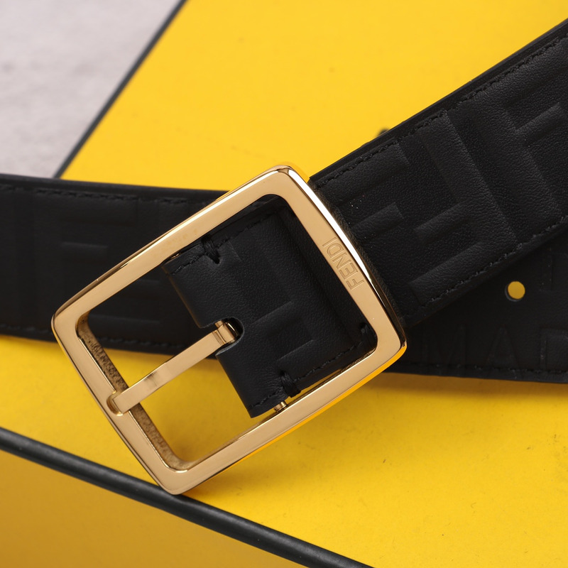 F**di gold logo belt