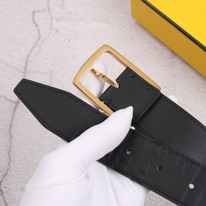 F**di gold logo belt