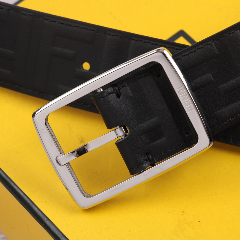 F**di  silver logo belt