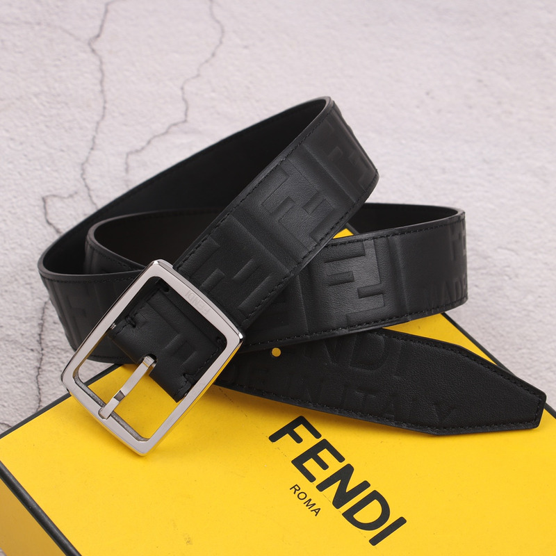 F**di  silver logo belt