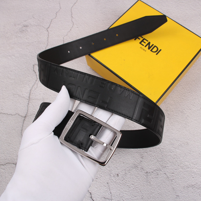 F**di  silver logo belt