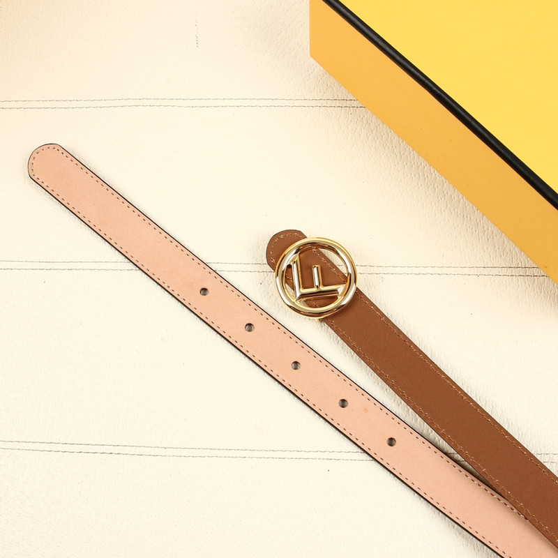 F**di nude leather belt