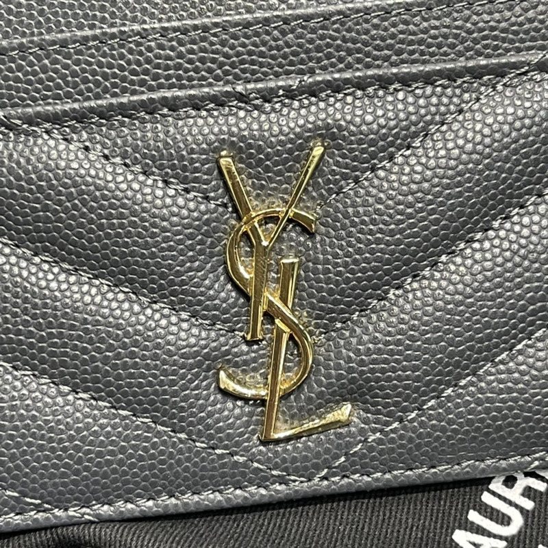 Saint Laurent Monogram Card Hold Grey