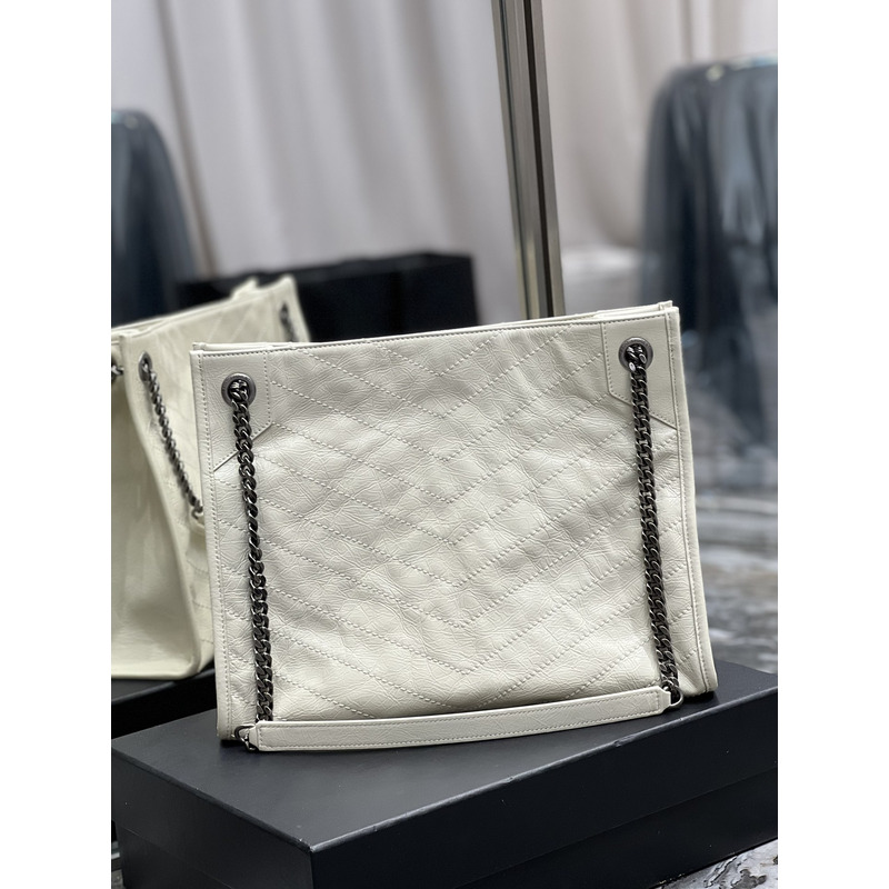 Saint Laurent Niki Medium Shopping Bag White