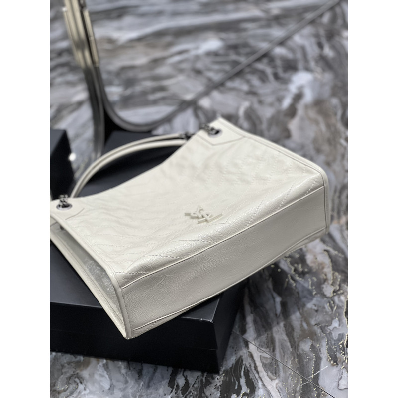 Saint Laurent Niki Medium Shopping Bag White
