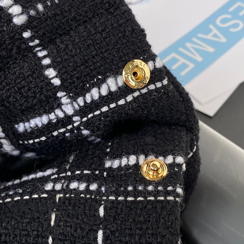 Ch*el 22 colorful tote bag black