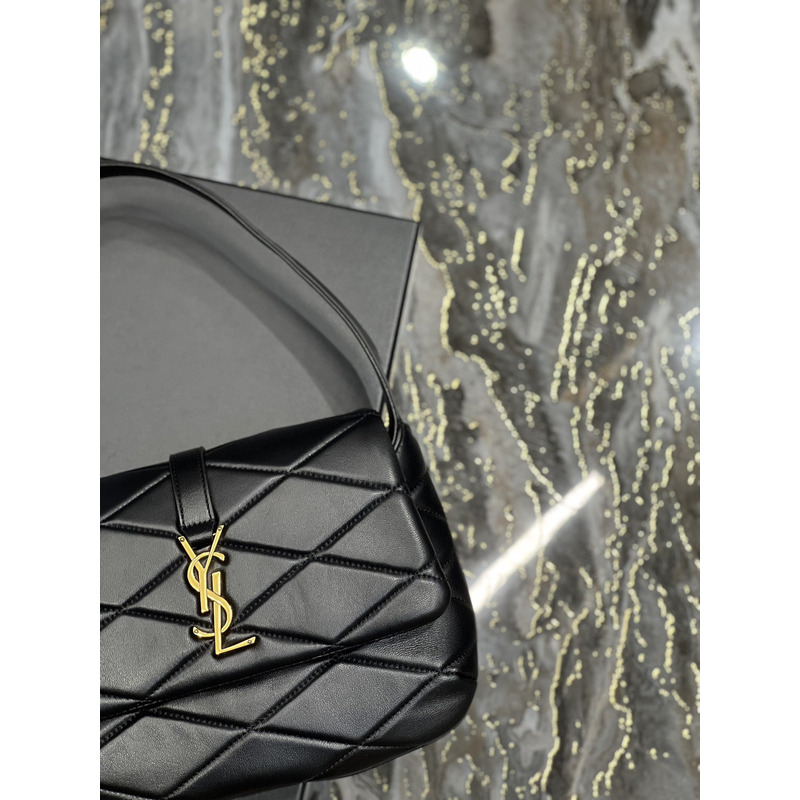 Saint Laurent LE57 Quilted Lambskin Shoulder Bag Black