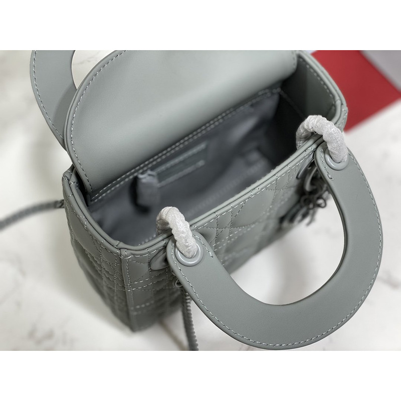 D*or mini lady D*or bag gray