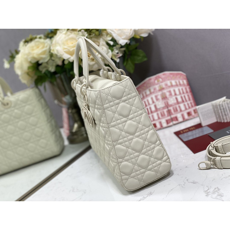 D*or large lady D*or bag latte