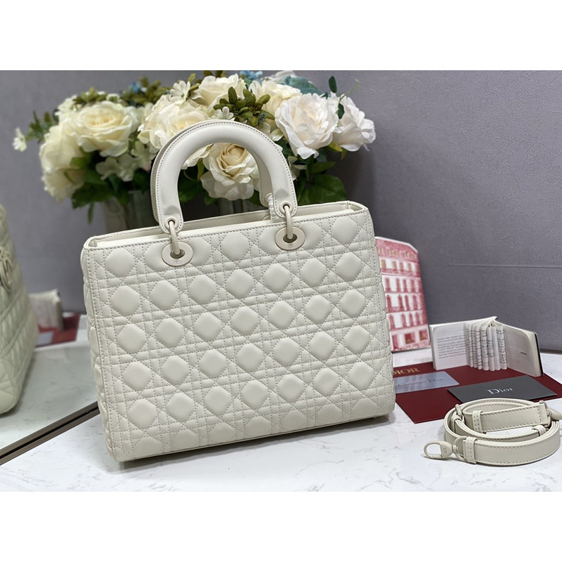 D*or large lady D*or bag latte