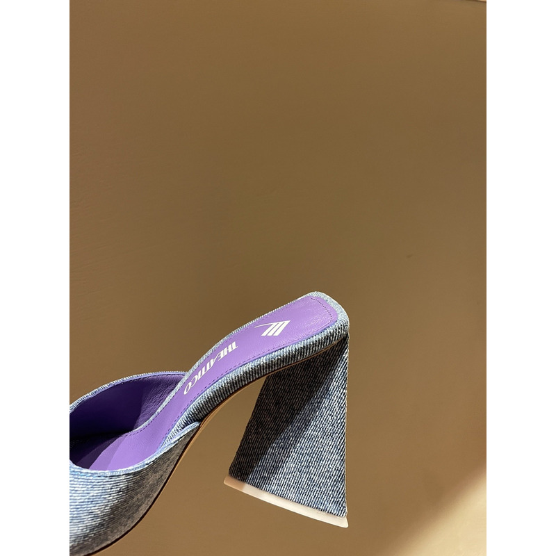 TheAttico Devon Patent Leather Sandals Purple