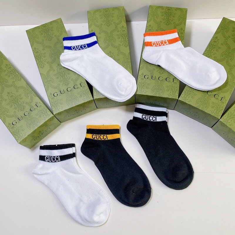 G*u*i logo cotton socks (4-pair)