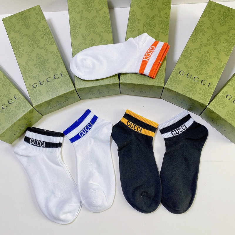 G*u*i logo cotton socks (4-pair)