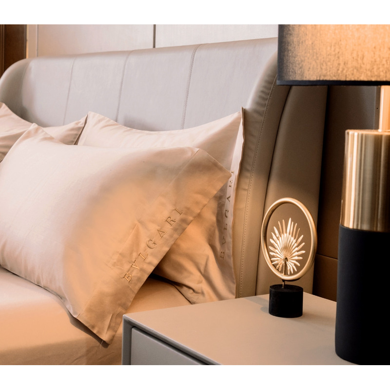 B*l*ai embroidered logo four piece bedding set