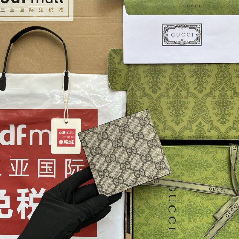 g*u*i cat print wallet beige and ebony gg S*p*e canvas