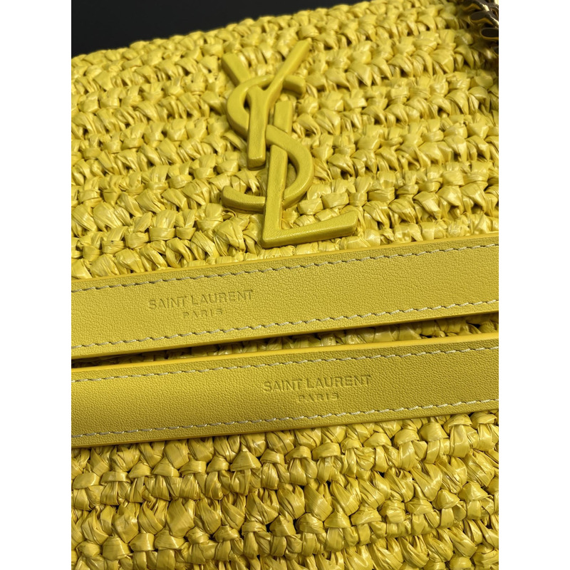 Saint Laurent Jamie Carré Rive Gauche Shoulder Bag Yellow