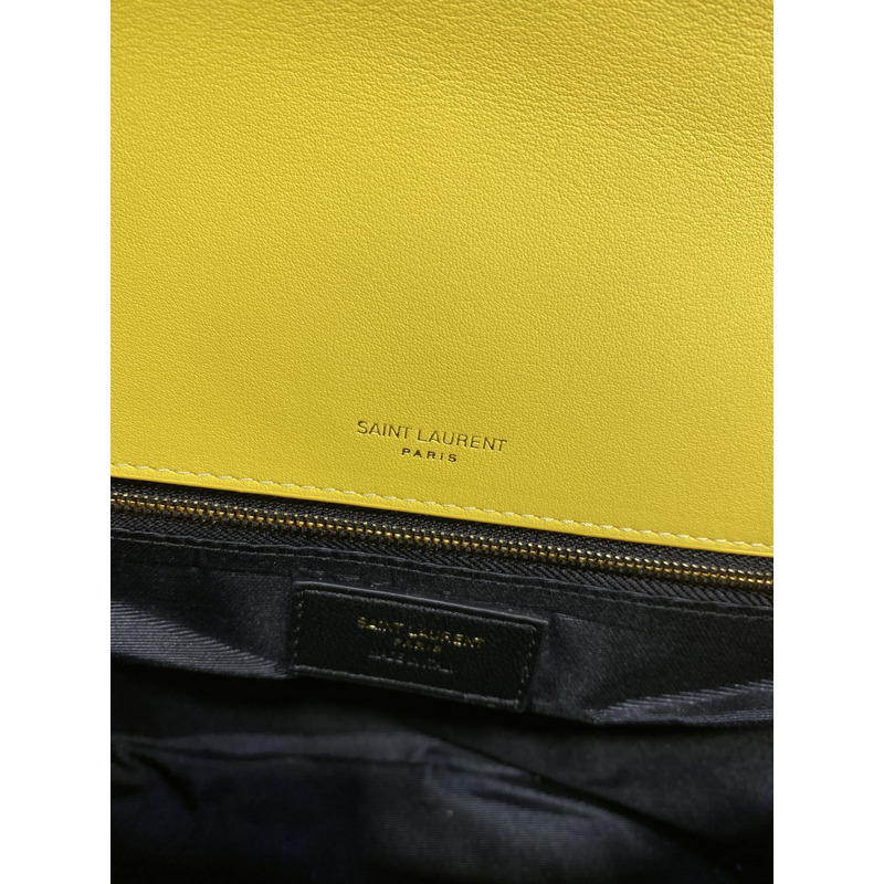 Saint Laurent Jamie Carré Rive Gauche Shoulder Bag Yellow