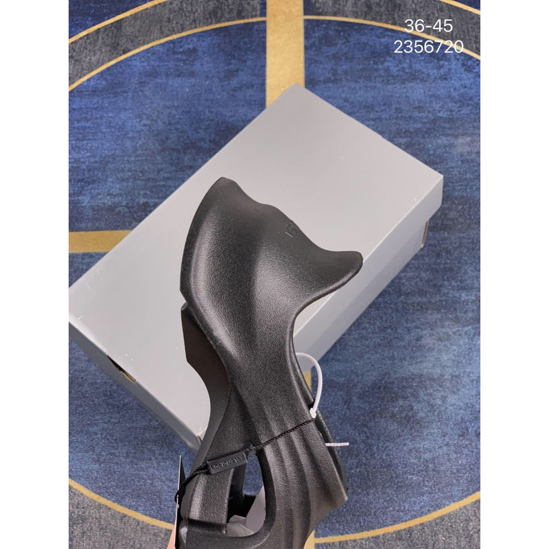 ba*len*cia*ga x Cr*0*s slip-on sandals black