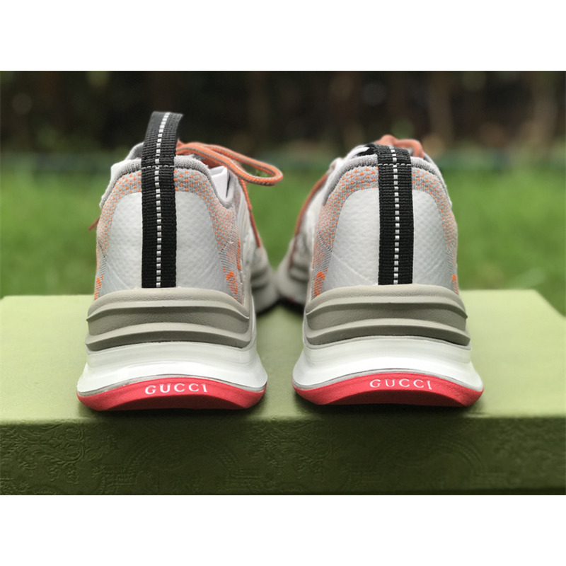 G*u*i run sneakers grey and orange