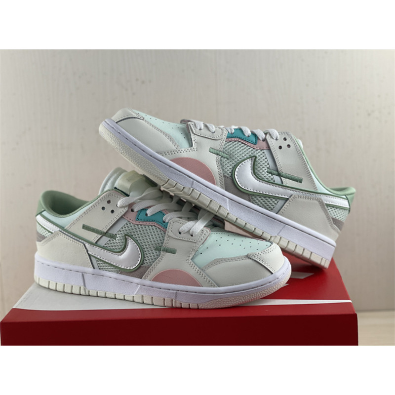 Nike Dunk Low Scrap SE “Grey Haze Oil Green” (W)(2022) DM0802-001