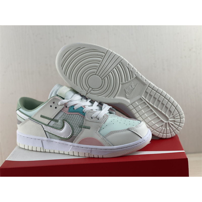 Nike Dunk Low Scrap SE “Grey Haze Oil Green” (W)(2022) DM0802-001