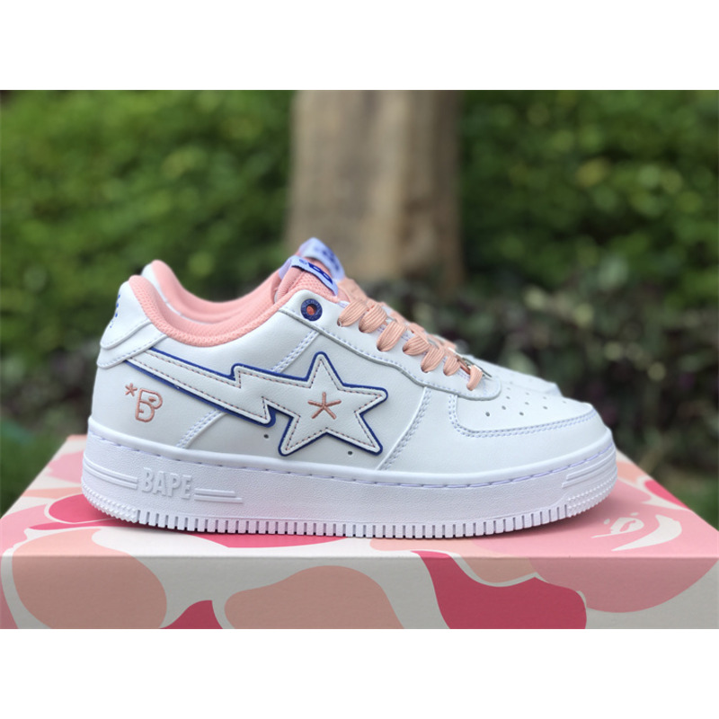 A Bathing Ape Bape Sta Bapy White Pink