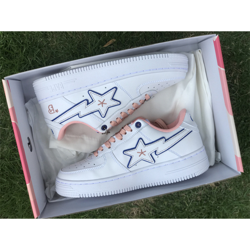 A Bathing Ape Bape Sta Bapy White Pink