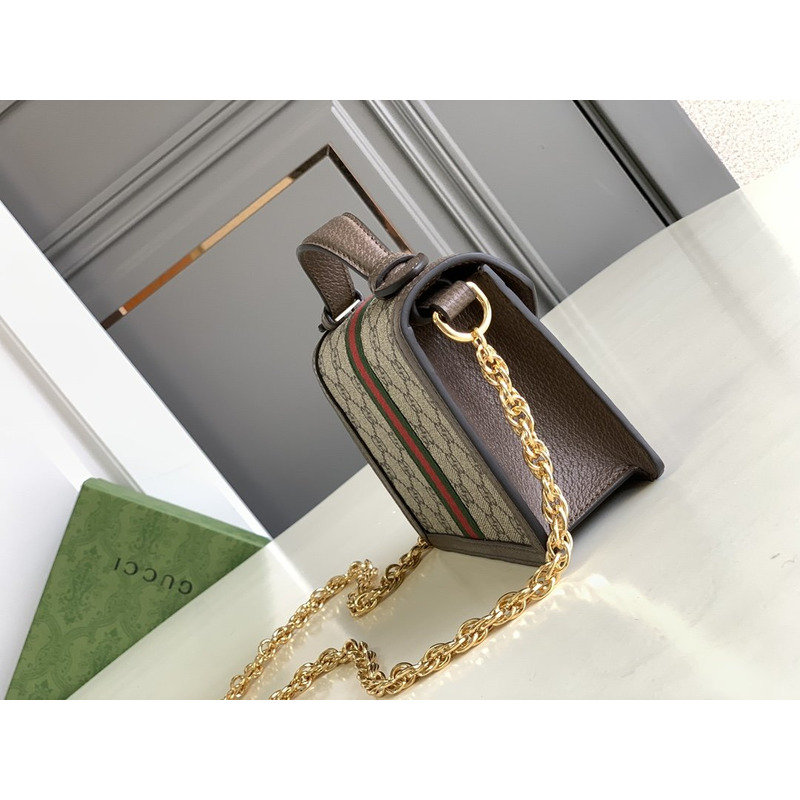 G*u*i ophidia gg shoulder bag brown