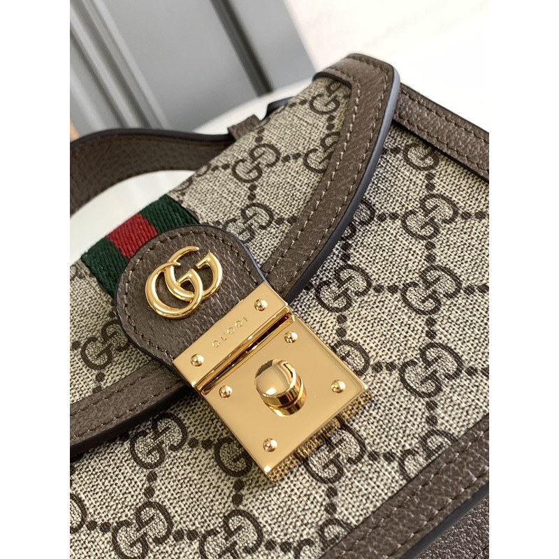 G*u*i ophidia gg shoulder bag brown